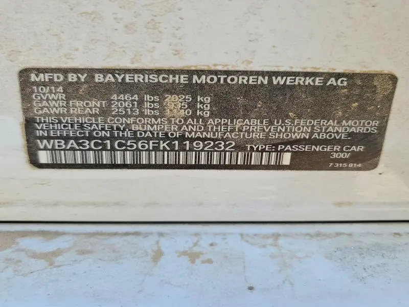 2015 BMW 328 I SULEV  