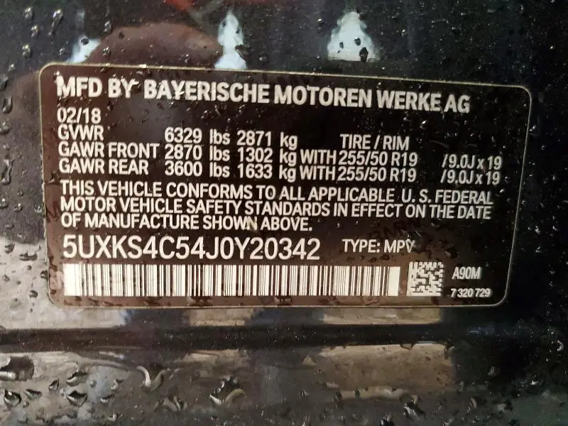 2018 BMW X5 XDRIVE35D  