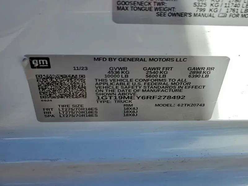 2024 GMC SIERRA K2500 SLE  