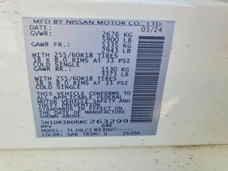 2024 NISSAN PATHFINDER ROCK CREEK  