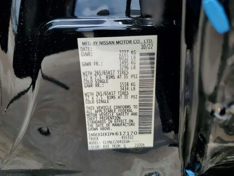 2023 NISSAN FRONTIER SV  