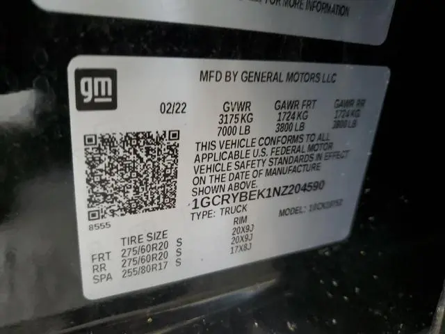 2022 CHEVROLET SILVERADO LTD K1500 CUSTOM  