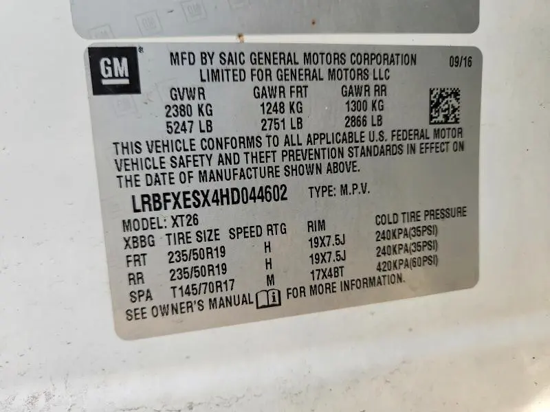 2017 BUICK ENVISION PREMIUM  
