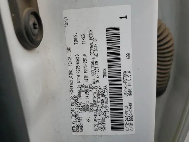 2018 TOYOTA TUNDRA CREWMAX SR5  