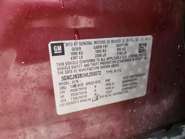 2017 CHEVROLET TRAX LS  