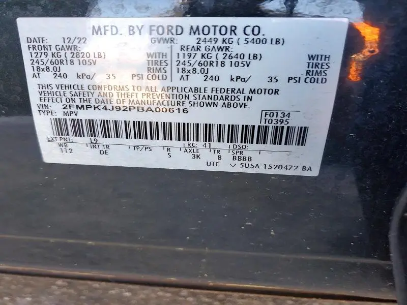 2023 FORD EDGE SEL  