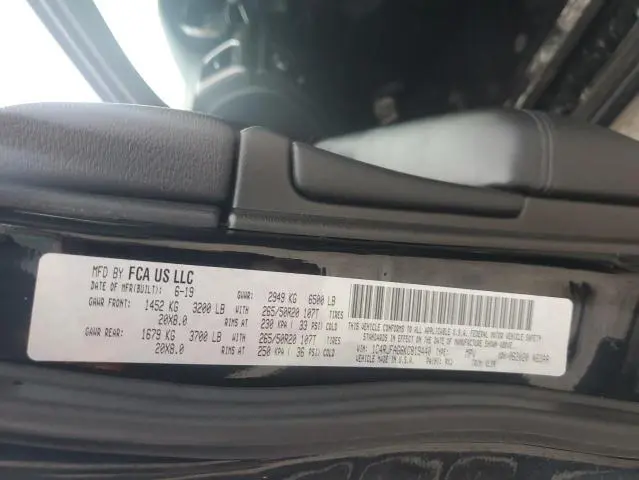 2019 JEEP GRAND CHEROKEE LAREDO  