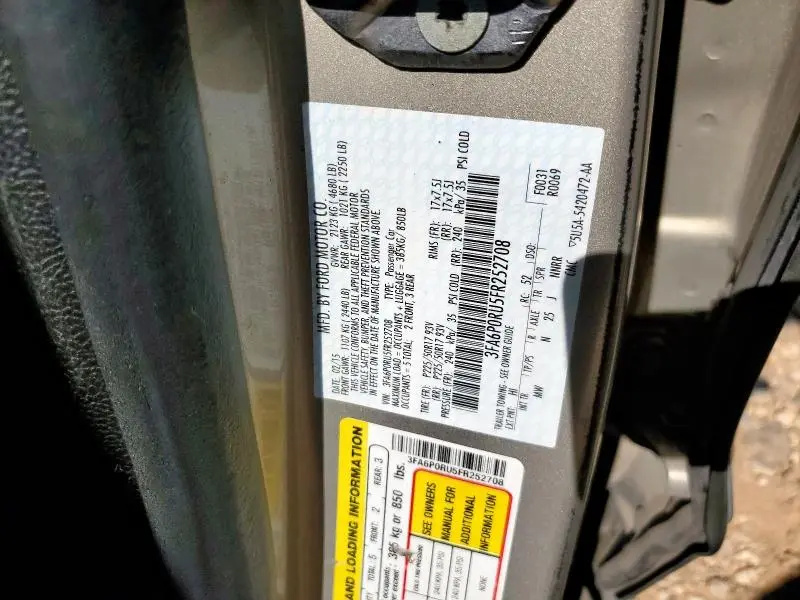 2015 FORD FUSION TITANIUM HEV  