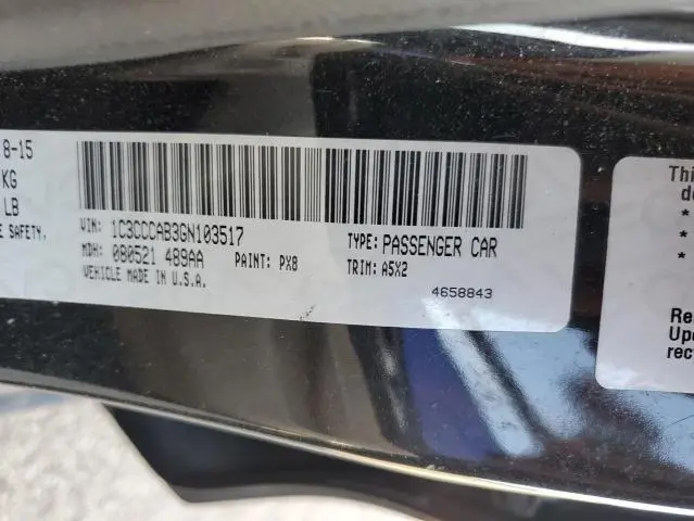 2016 CHRYSLER 200 LIMITED  