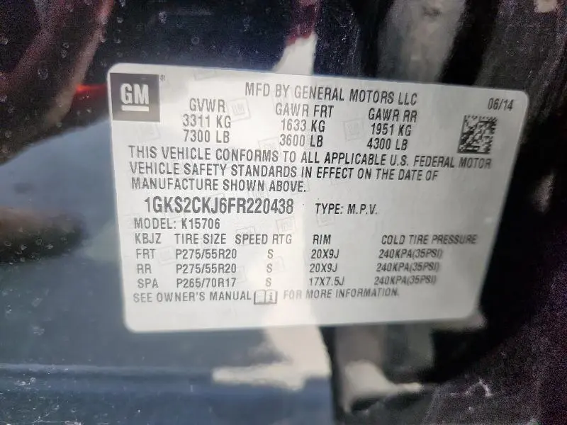 2015 GMC YUKON DENALI  