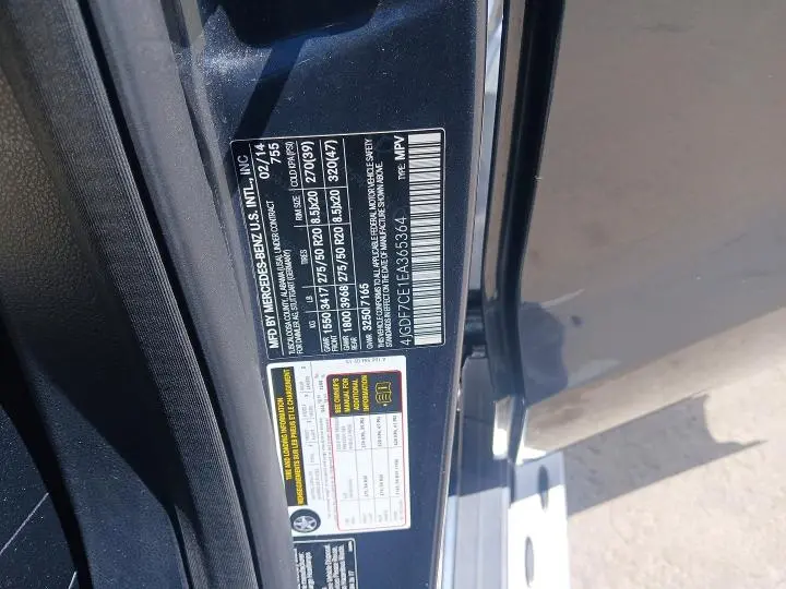 2014 MERCEDES-BENZ GL 450 4MATIC  