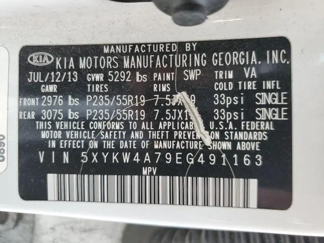 2014 KIA SORENTO SX  