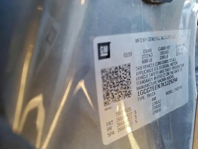 2019 CHEVROLET COLORADO ZR2  