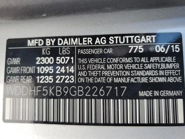 2016 MERCEDES-BENZ E 350  