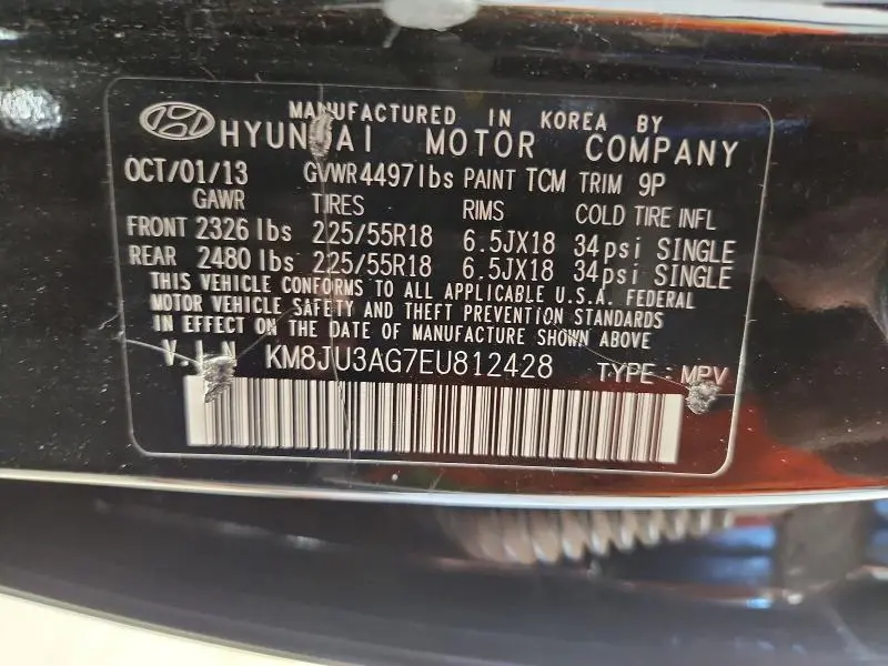 2014 HYUNDAI TUCSON LIMITED  