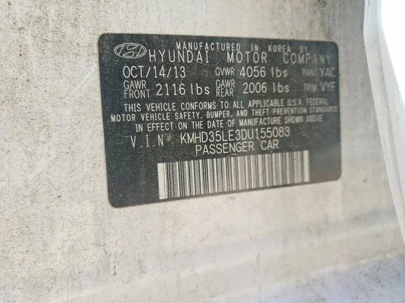 2013 HYUNDAI ELANTRA GT BASE  