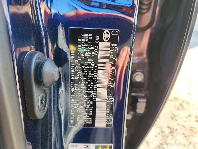 2023 TOYOTA COROLLA LE  