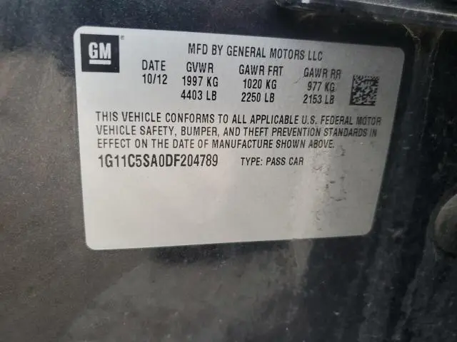 2013 CHEVROLET MALIBU 1LT  