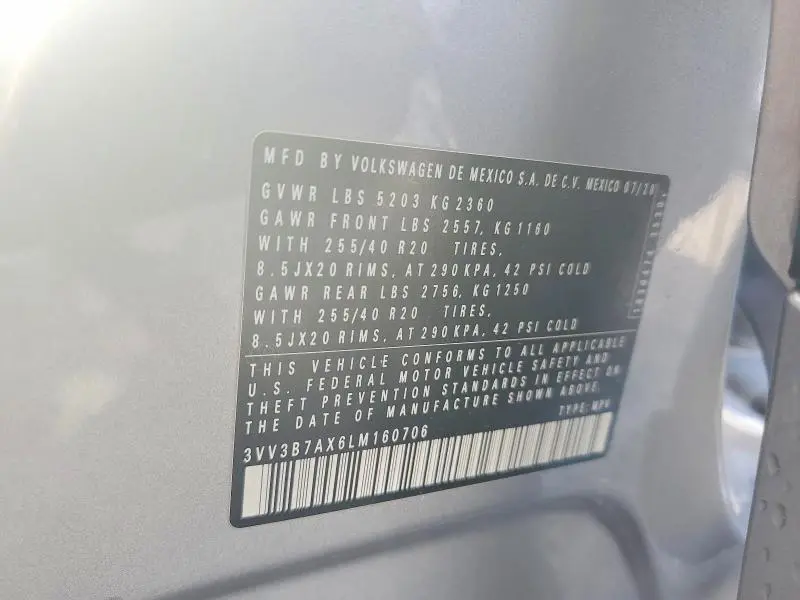 2020 VOLKSWAGEN TIGUAN SE  