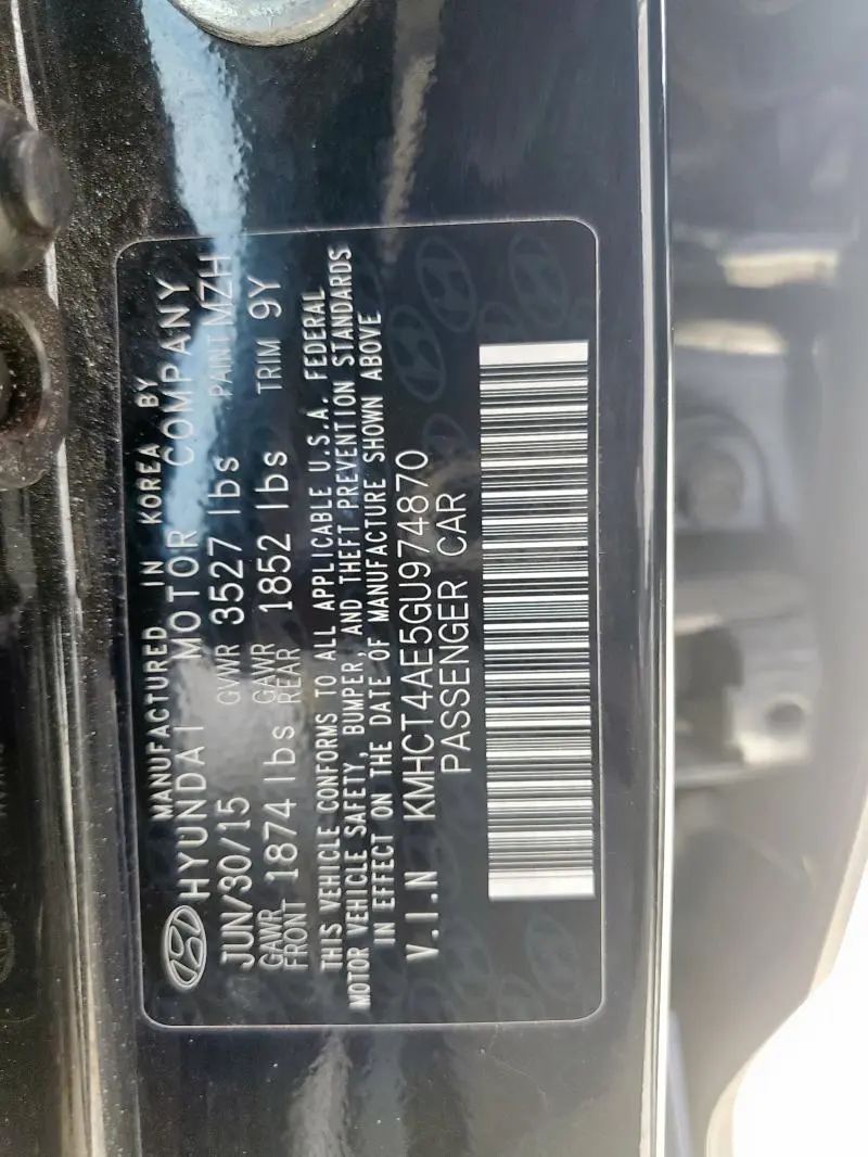 2016 HYUNDAI ACCENT SE  