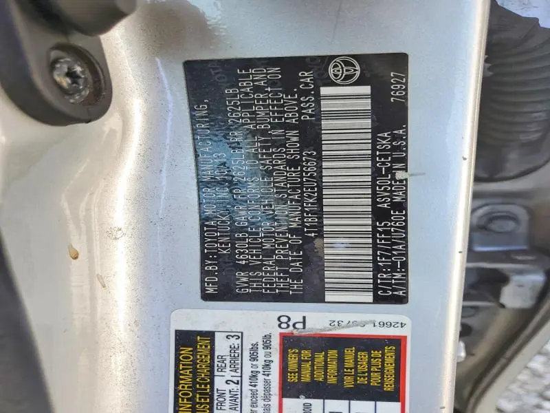 2017 TOYOTA CAMRY   