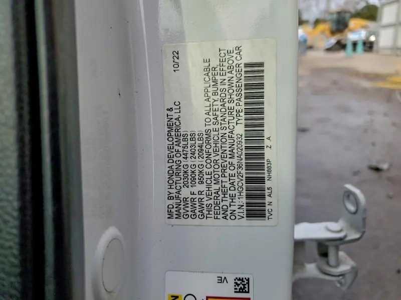 2022 HONDA ACCORD SPORT  