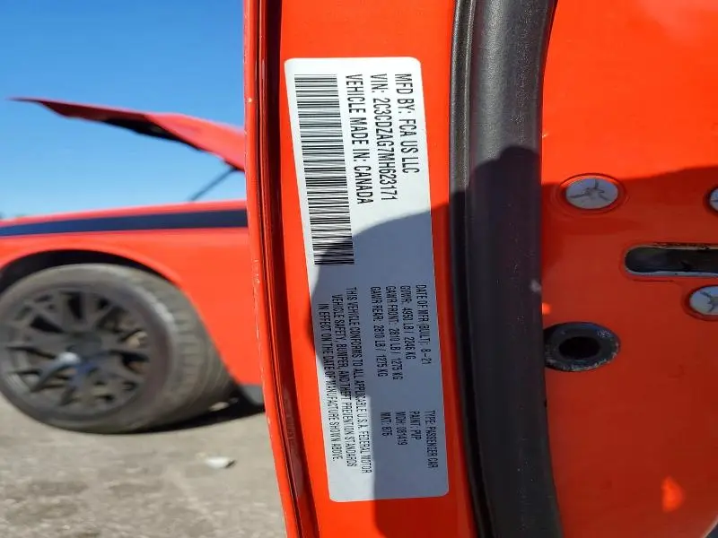 2021 DODGE CHALLENGER SXT  