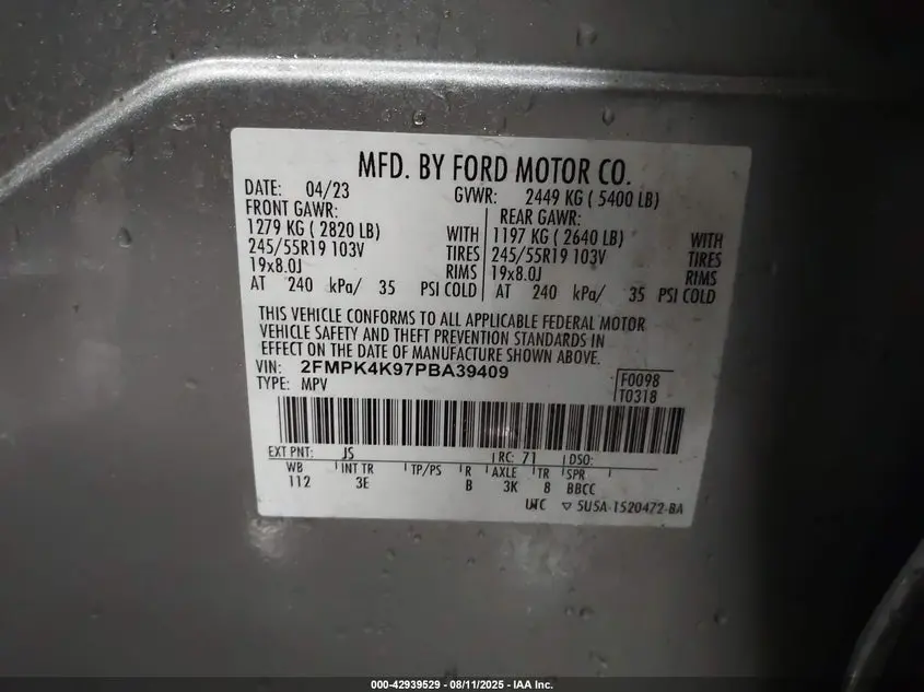 2023 FORD EDGE TITANIUM