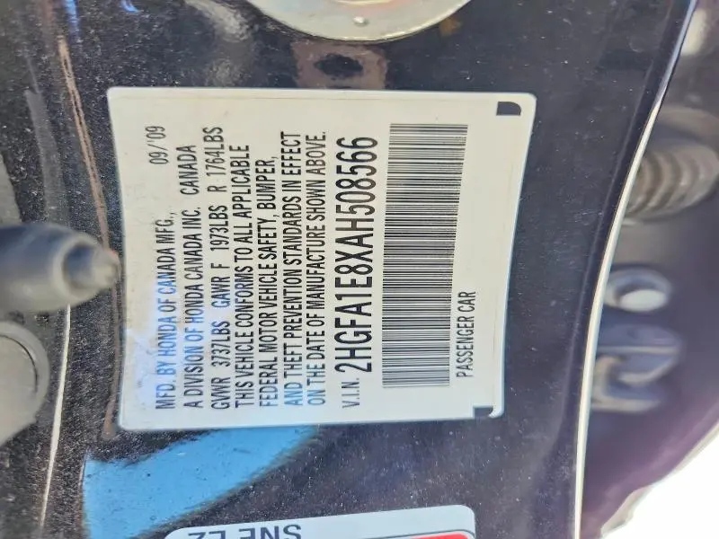 2010 HONDA CIVIC EX  