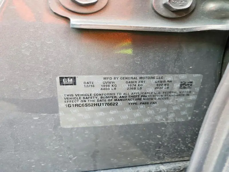 2017 CHEVROLET VOLT LT  