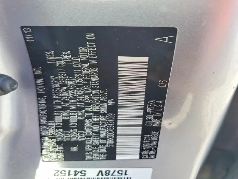 2014 TOYOTA SIENNA LE  