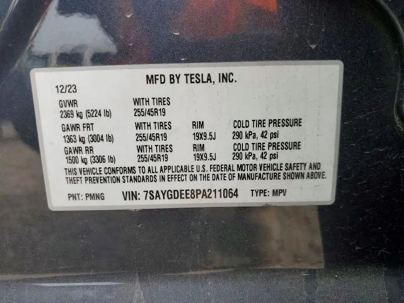 2023 TESLA MODEL Y   