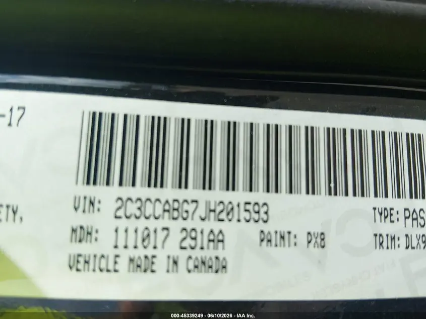 2018 CHRYSLER 300 300S