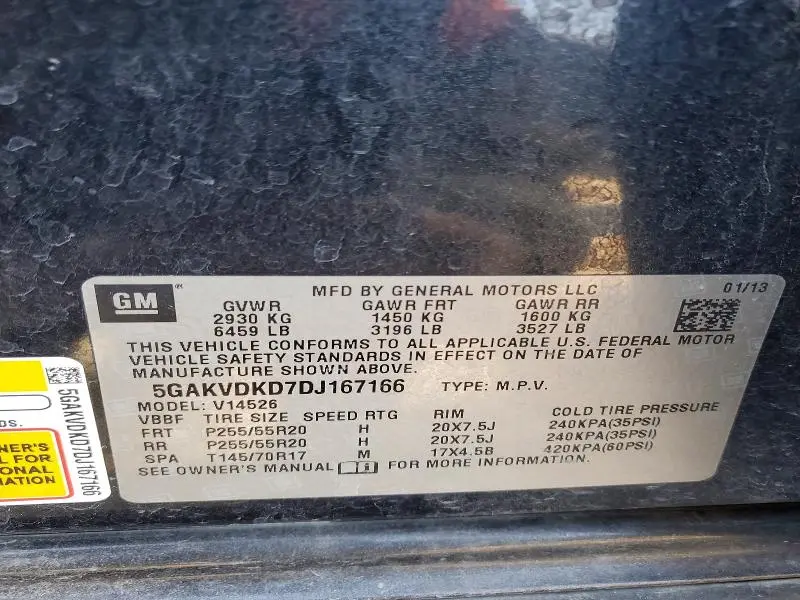 2013 BUICK ENCLAVE   