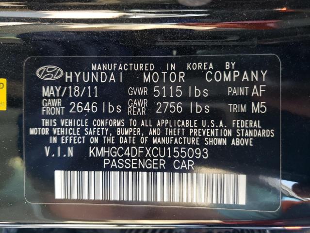 2012 HYUNDAI GENESIS 4.6L