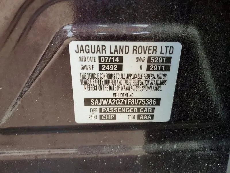 2015 JAGUAR XJL PORTFOLIO  