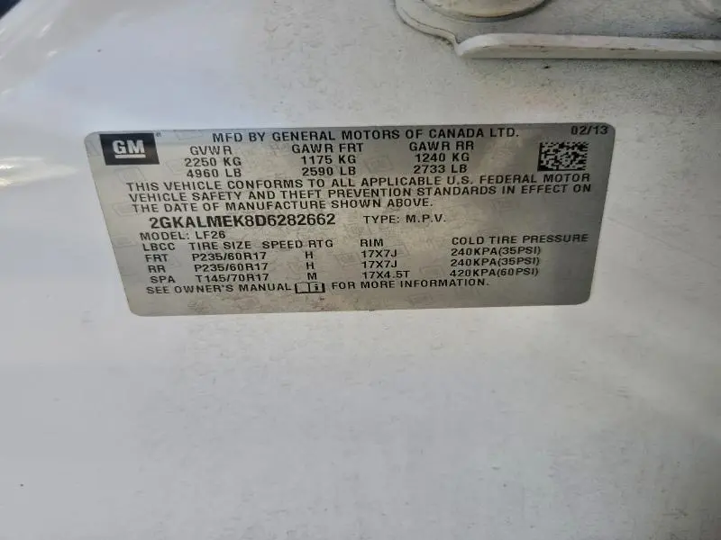 2013 GMC TERRAIN SLE  