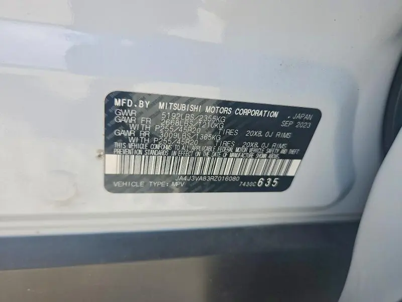 2024 MITSUBISHI OUTLANDER SE  