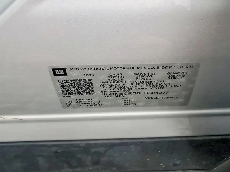 2020 CHEVROLET BLAZER 2LT  