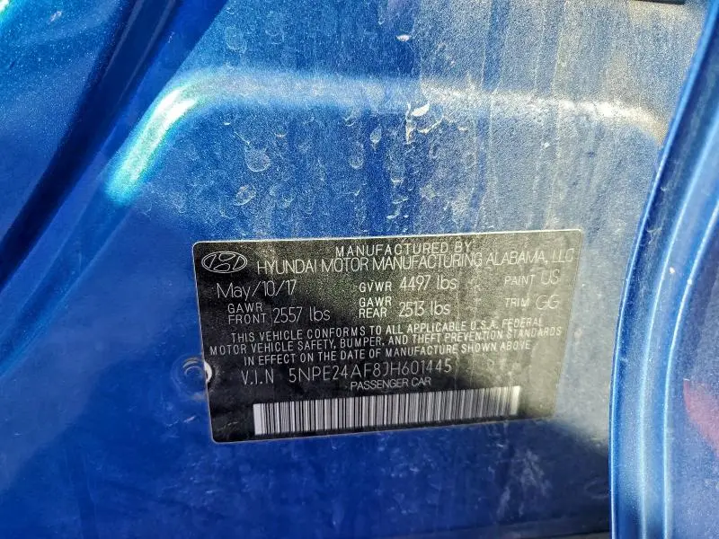 2018 HYUNDAI SONATA SE  