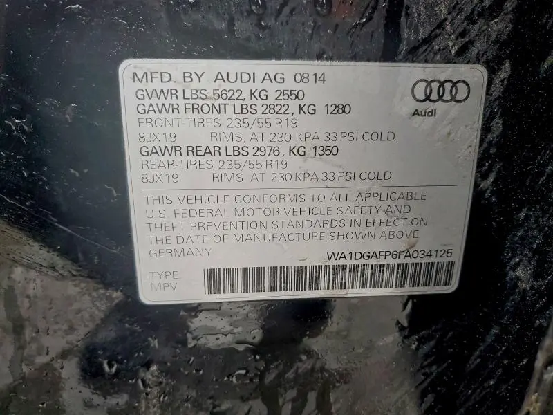 2015 AUDI Q5 PREMIUM PLUS  