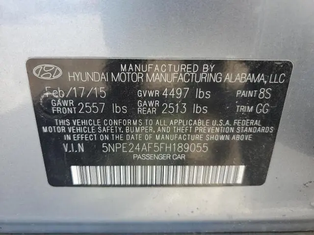 2015 HYUNDAI SONATA SE  