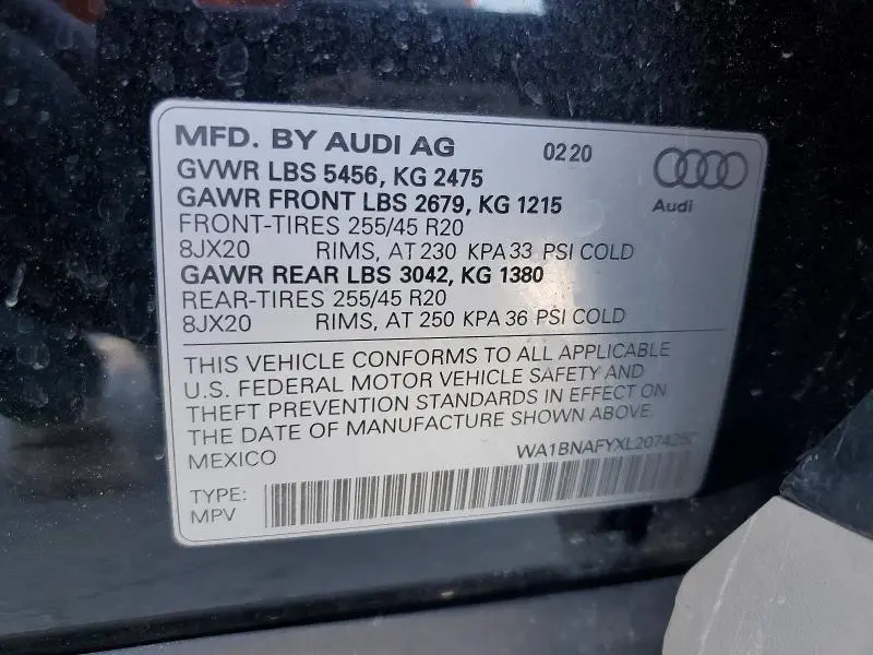 2020 AUDI Q5 PREMIUM PLUS  