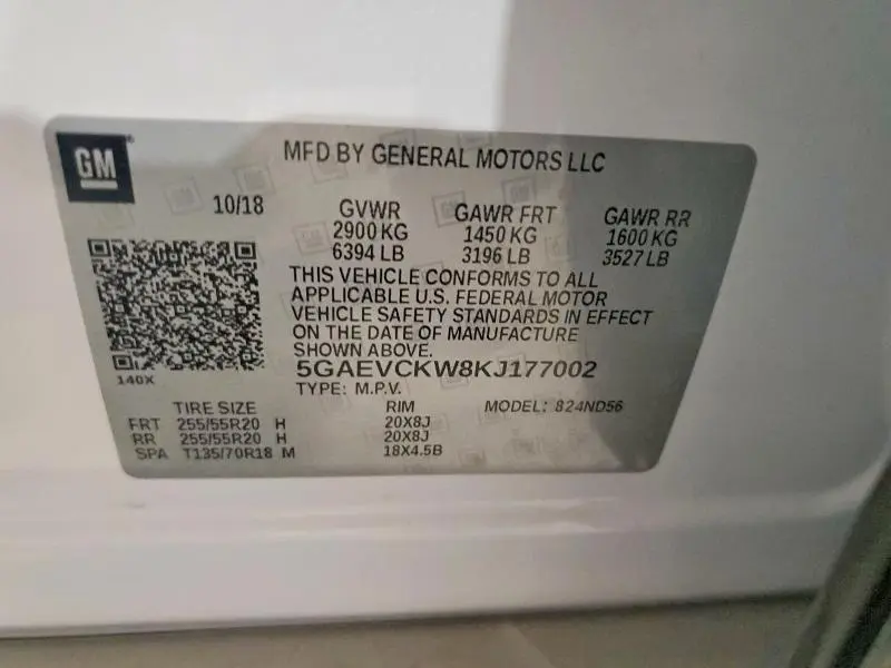 2019 BUICK ENCLAVE AVENIR  