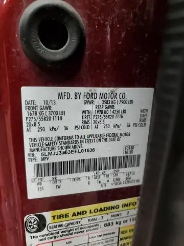 2014 LINCOLN NAVIGATOR L  