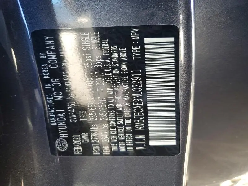 2022 HYUNDAI TUCSON SEL  