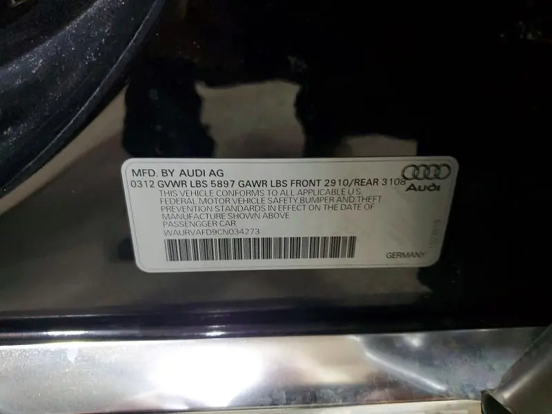2012 AUDI A8 L QUATTRO  