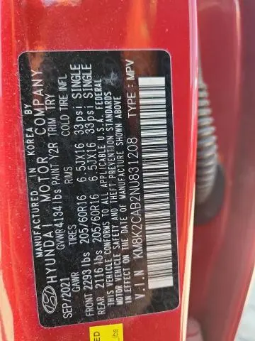 2022 HYUNDAI KONA SEL  