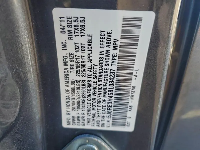 2011 HONDA CR-V SE  