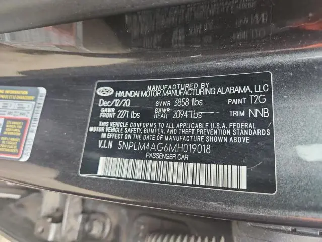 2021 HYUNDAI ELANTRA SEL  